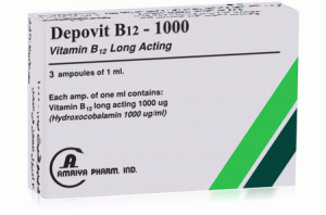 Depovit B12 for treatment and prevention of vitamin B